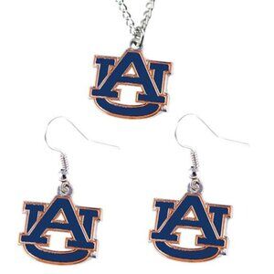NCAA Auburn Tigers Logo Earring and Pendant Set